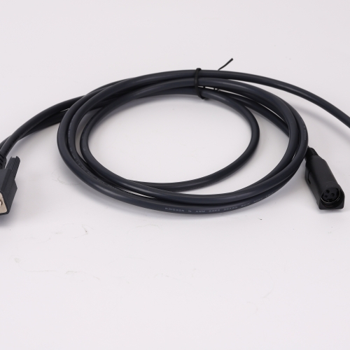 Customized cable assemble DB 9P to RJ45 and 3P DIN