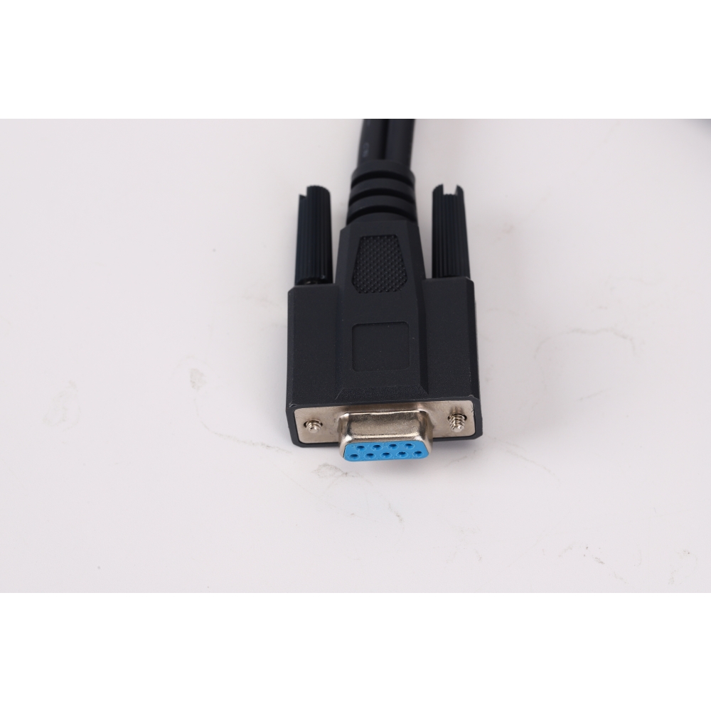 Customized cable assemble DB 9P to RJ45 and 3P DIN