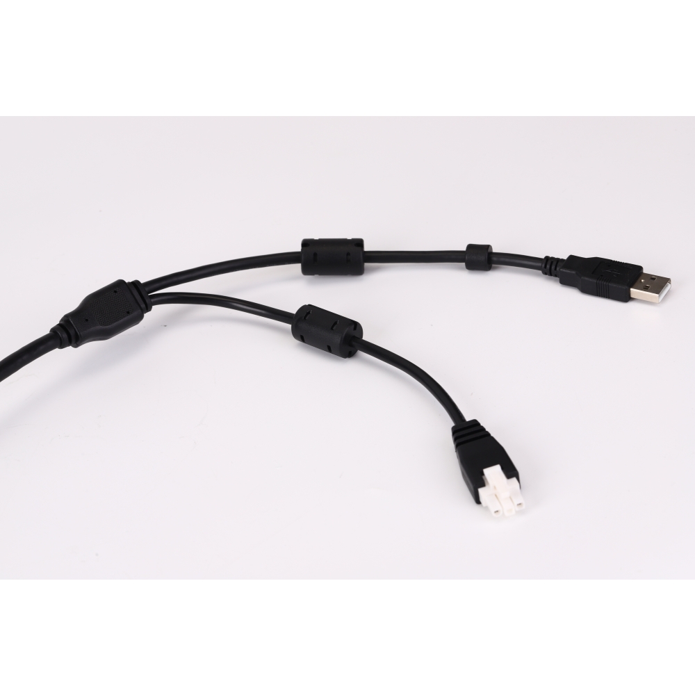 PoweredUSB cable 5V to USB-B male and 3P JST connector
