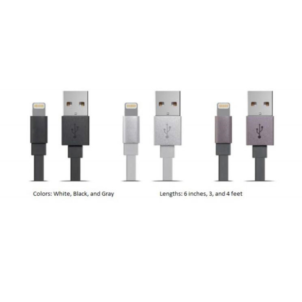 Flat Lightning to USB Charge & Sync Cable