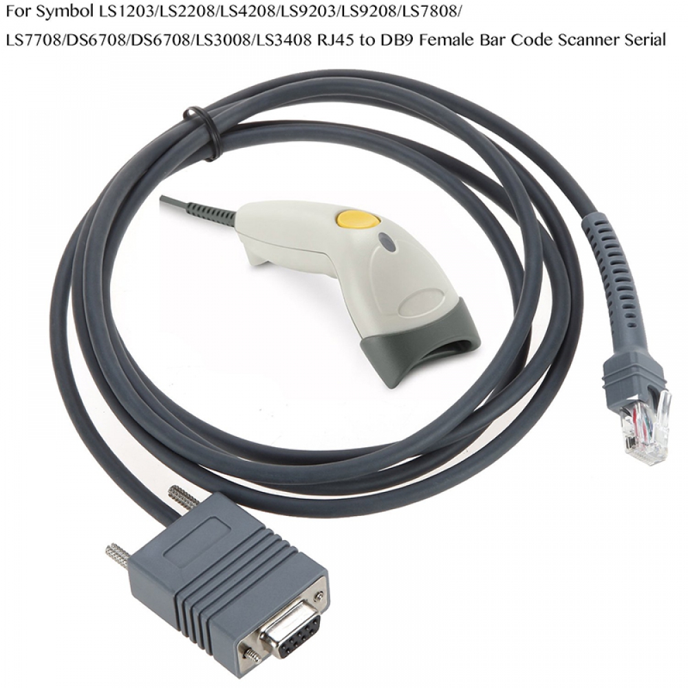 RS232 to RJ45 cable for barcode scanner